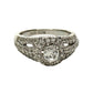 Brilliant White Topaz Split Shank Lab Created Ring Sterling Silver - Unbranded - Diamond Ring - A+ Stuff