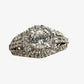 Brilliant White Topaz Split Shank Lab Created Ring Sterling Silver - Unbranded - Diamond Ring - A+ Stuff