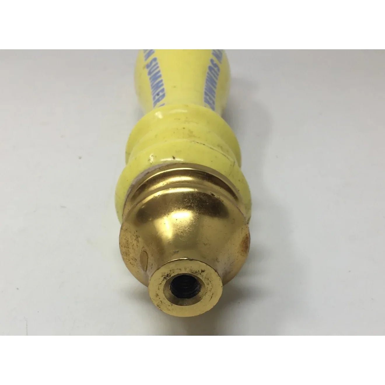 Brooklyn Summer Ale Yellow Ceramic Beer Tap Handle (Cracked in some areas) - A+ Stuff - A+ Stuff