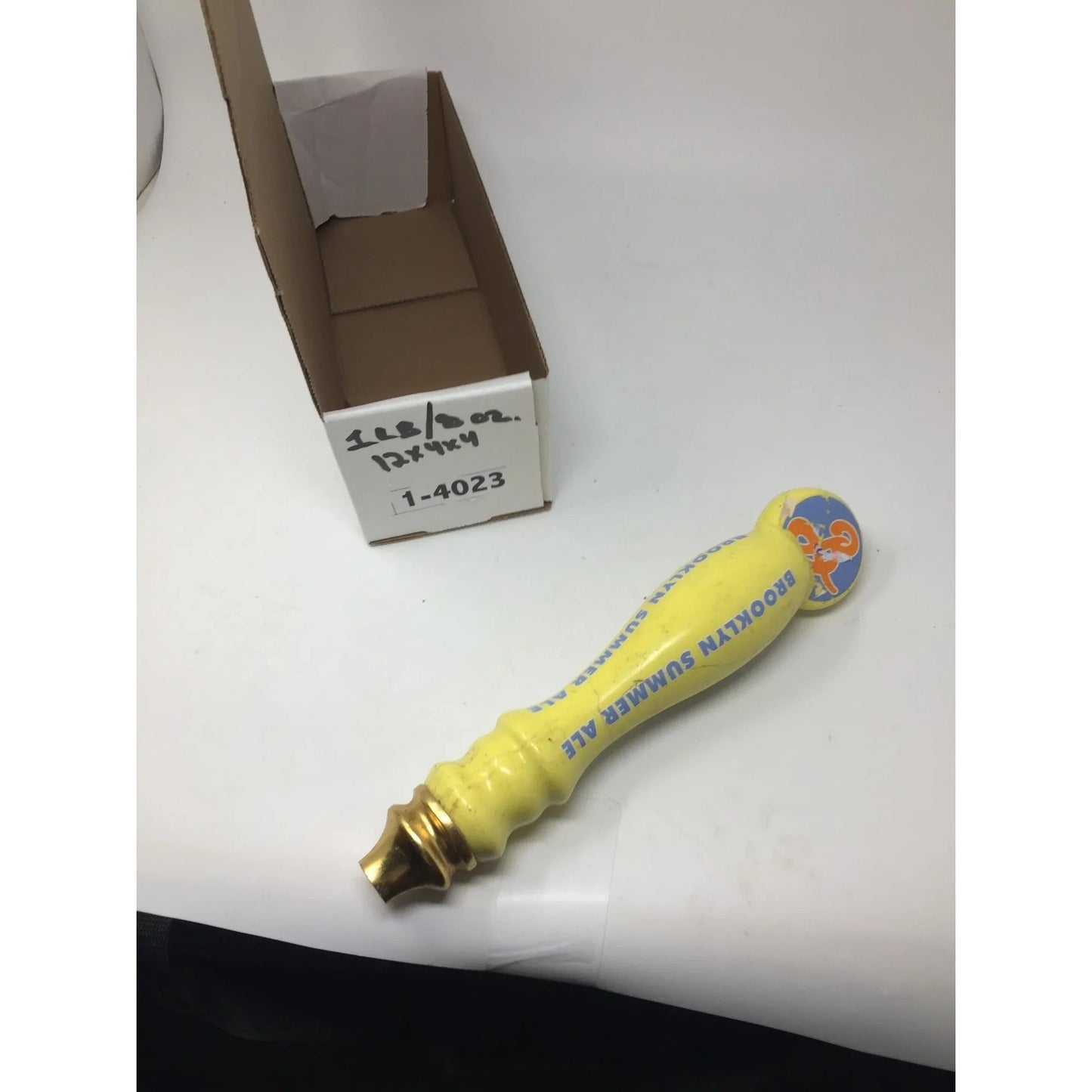 Brooklyn Summer Ale Yellow Ceramic Beer Tap Handle (Cracked in some areas) - A+ Stuff - A+ Stuff