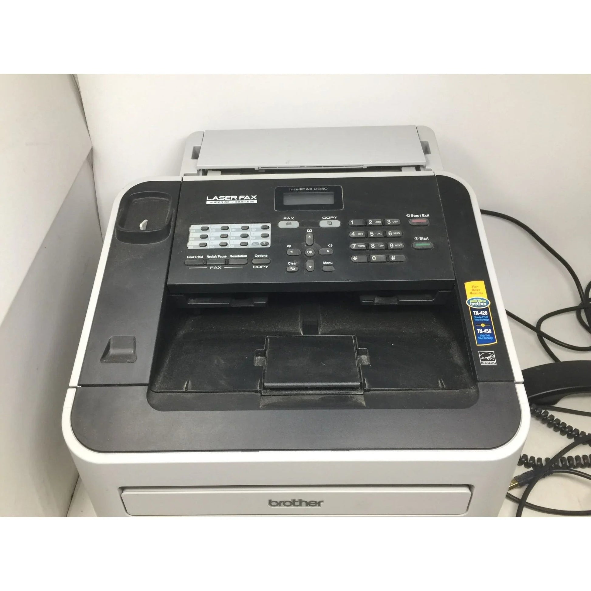 Brother Laser Fax Super G3/33.6 kbps - IntelliFax (Model Fax - 2840) - Parker Brothers - Office Supplies - A+ Stuff