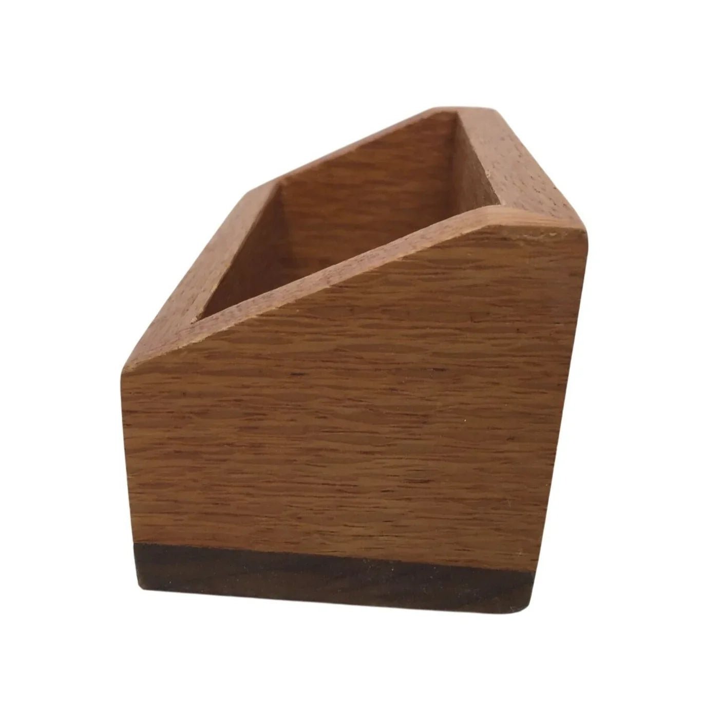 Brown Wooden Business Card Holder - A+ Stuff - card holder - A+ Stuff