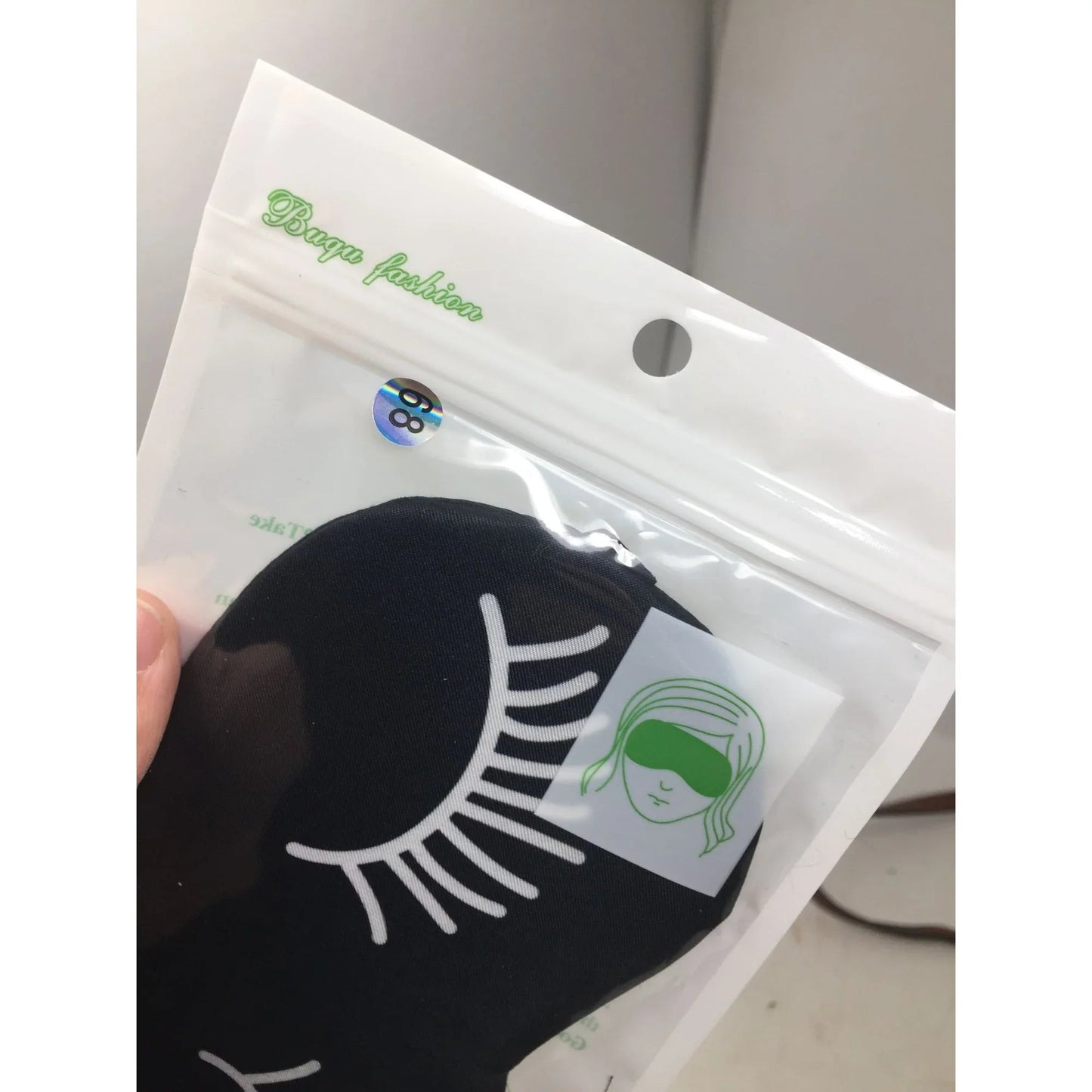 Buqu Fashion Women's Sleeping Eye Mask with Eyelashes on it (Black and White) - Buqu Fashion - beauty products - A+ Stuff