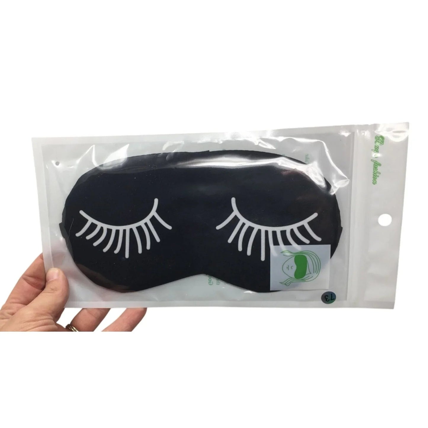 Buqu Fashion Women's Sleeping Eye Mask with Eyelashes on it (Black and White) - Buqu Fashion - beauty products - A+ Stuff