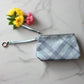 Burberry Beauty VIP Gray and White Check Cosmetic Pouch with Package - Burberry - Cosmetic & Toiletry Bags - A+ Stuff