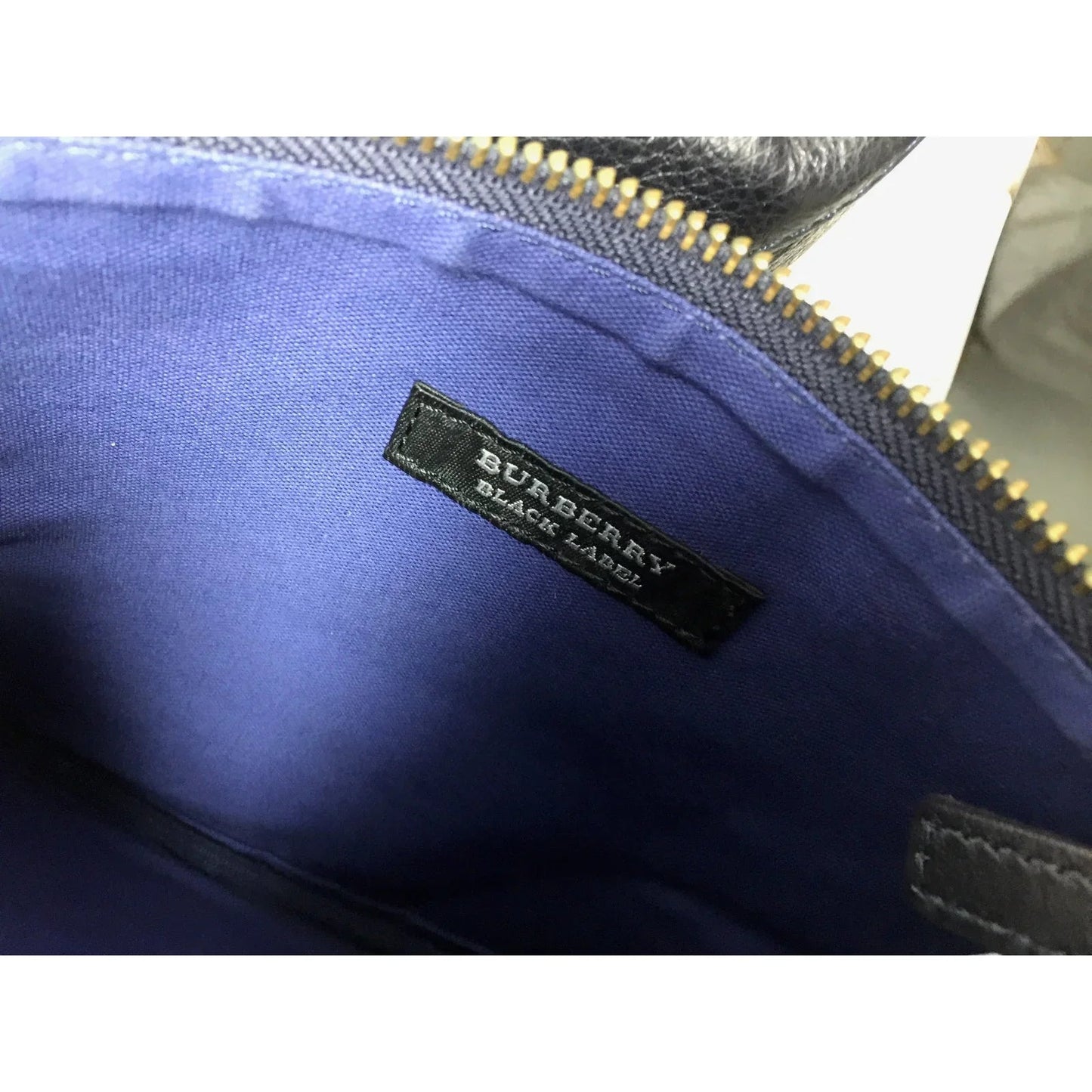 Burberry Black Label Reversible (Camo) Black Leather Tote with Pouch - Burberry - Tote Bag - A+ Stuff