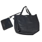 Burberry Black Label Reversible (Camo) Black Leather Tote with Pouch - Burberry - Tote Bag - A+ Stuff