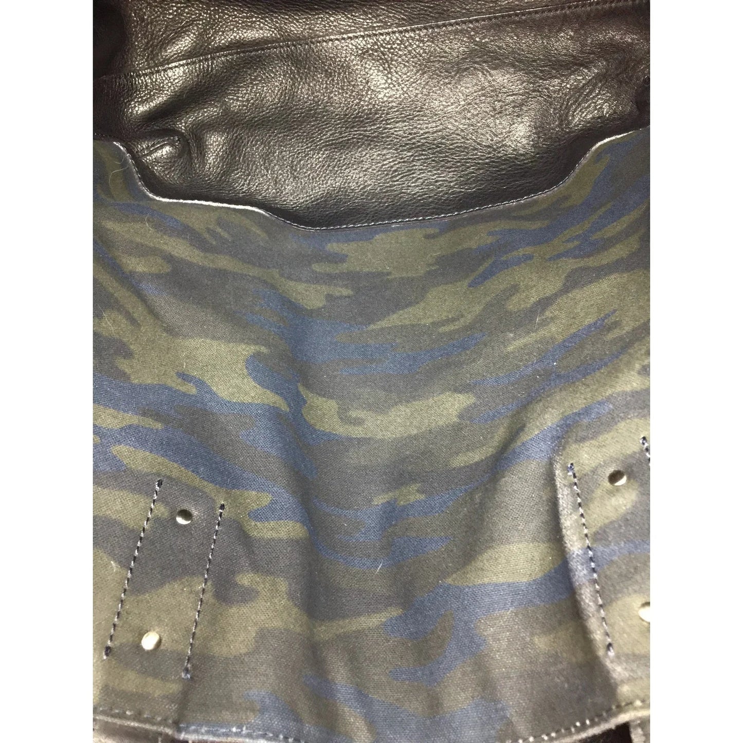 Burberry Black Label Reversible (Camo) Black Leather Tote with Pouch - Burberry - Tote Bag - A+ Stuff