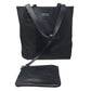 Burberry Black Label Reversible (Camo) Black Leather Tote with Pouch - Burberry - Tote Bag - A+ Stuff