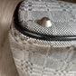 Burberry  Gray Nova Check Satchel/ Tote with Black Leather Buckled Handles - A+ Stuff