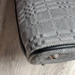 Burberry  Gray Nova Check Satchel/ Tote with Black Leather Buckled Handles - A+ Stuff