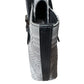 Burberry  Gray Nova Check Satchel/ Tote with Black Leather Buckled Handles - A+ Stuff
