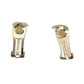 Burberry Silver and Maroon Nova Check Clip On Earrings - Burberry - Earrings - A+ Stuff