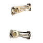Burberry Silver and Maroon Nova Check Clip On Earrings - Burberry - Earrings - A+ Stuff