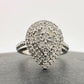 Elegant 1/2 Carat Pear Cut Natural Diamond Ring