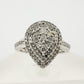 Elegant 1/2 Carat Pear Cut Natural Diamond Ring