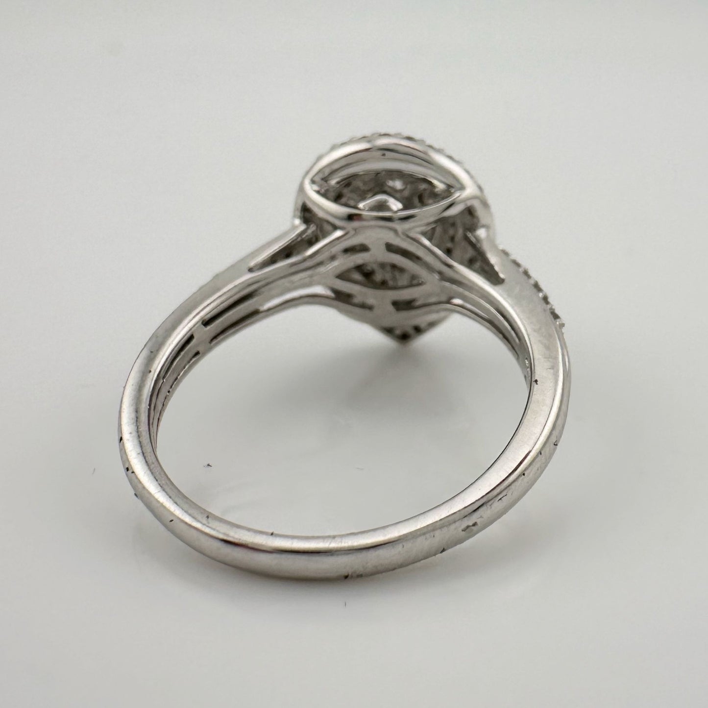 Elegant 1/2 Carat Pear Cut Natural Diamond Ring