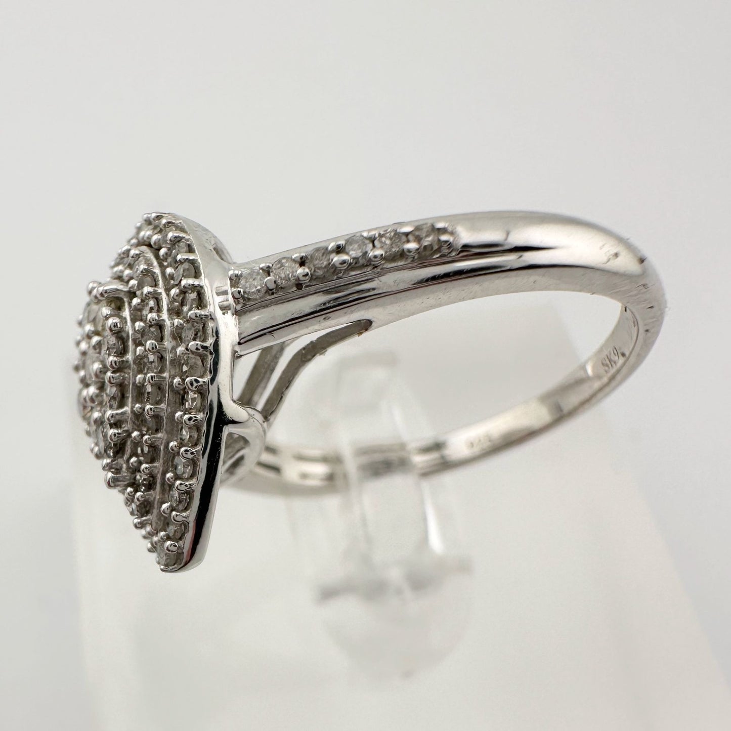 Elegant 1/2 Carat Pear Cut Natural Diamond Ring