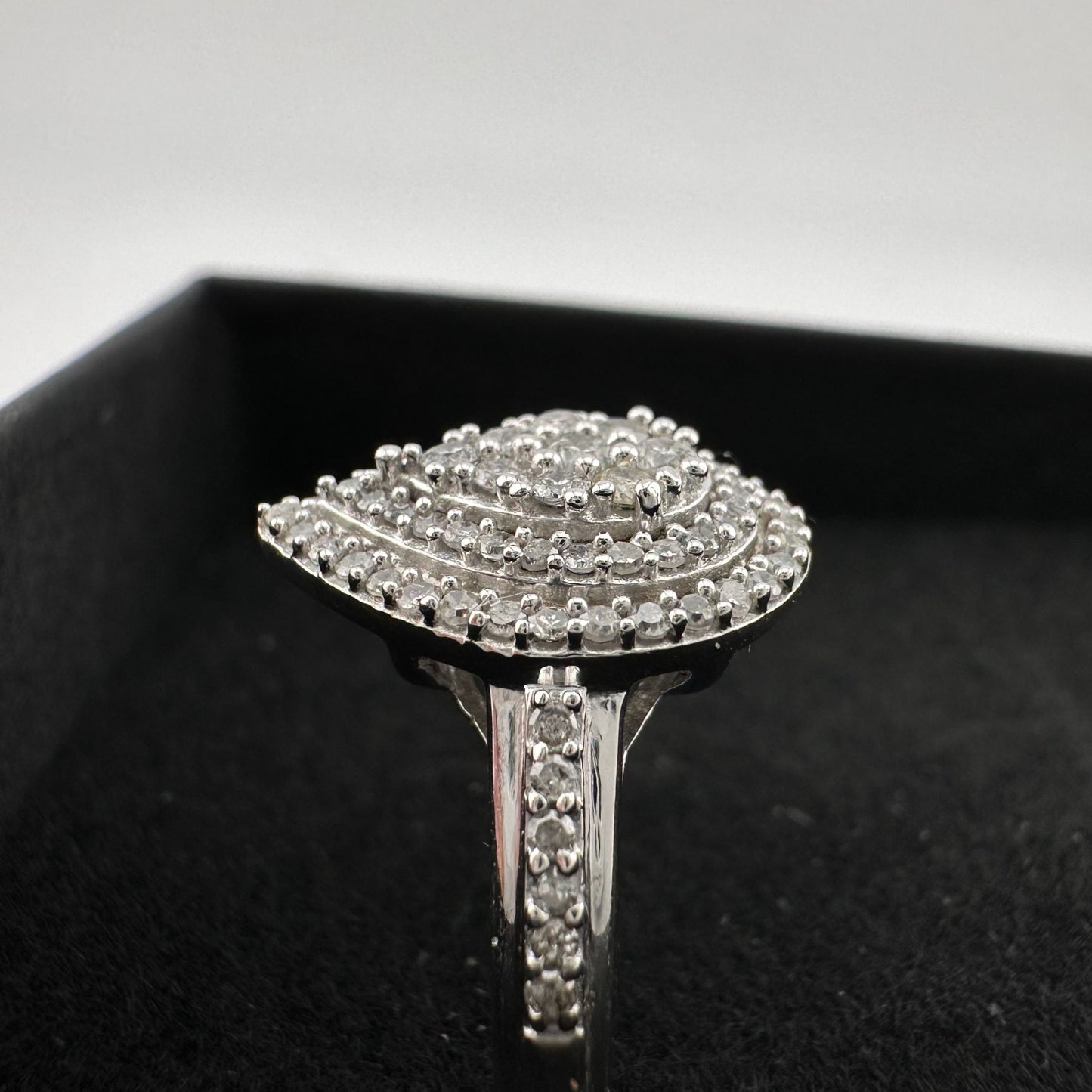 Elegant 1/2 Carat Pear Cut Natural Diamond Ring