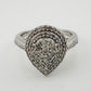 Elegant 1/2 Carat Pear Cut Natural Diamond Ring