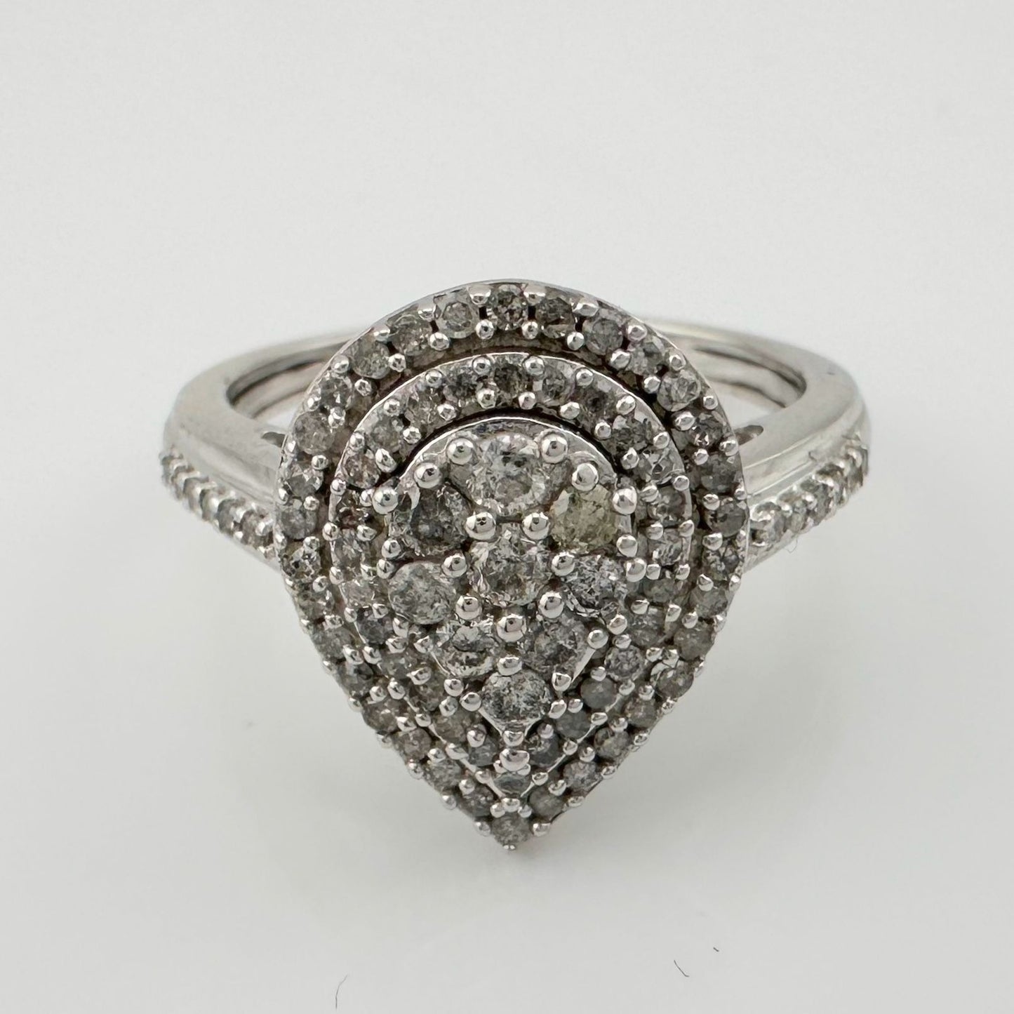 Elegant 1/2 Carat Pear Cut Natural Diamond Ring