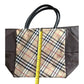 Burberry Blue Label Nova Check Brown Tote Bag