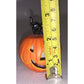 Black Cat Standing on an Orange Pumpkin - Halloween Decor/Figurine