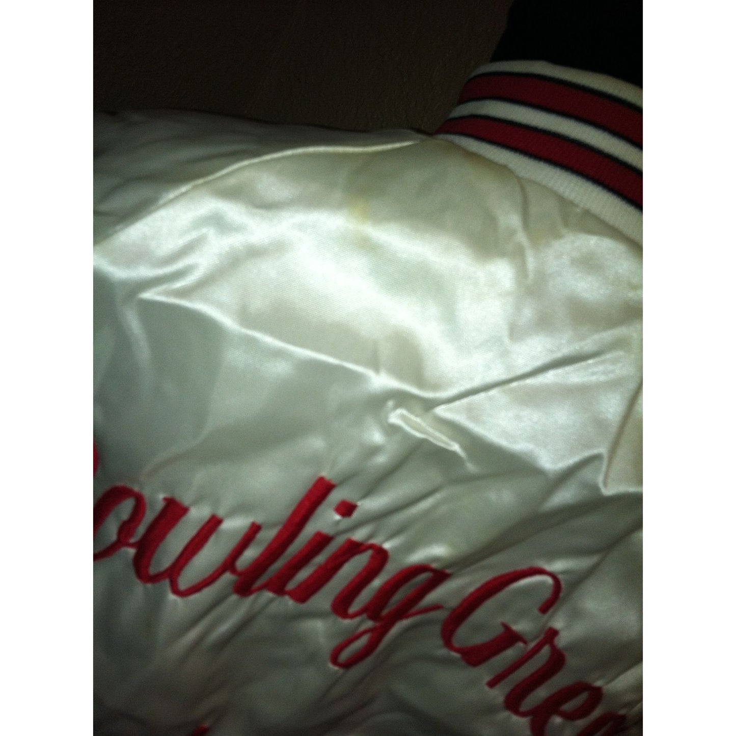 Dunbrooke Bowling Green Skating Club Womens Bomber Jacket with the Name "Krissy" on it