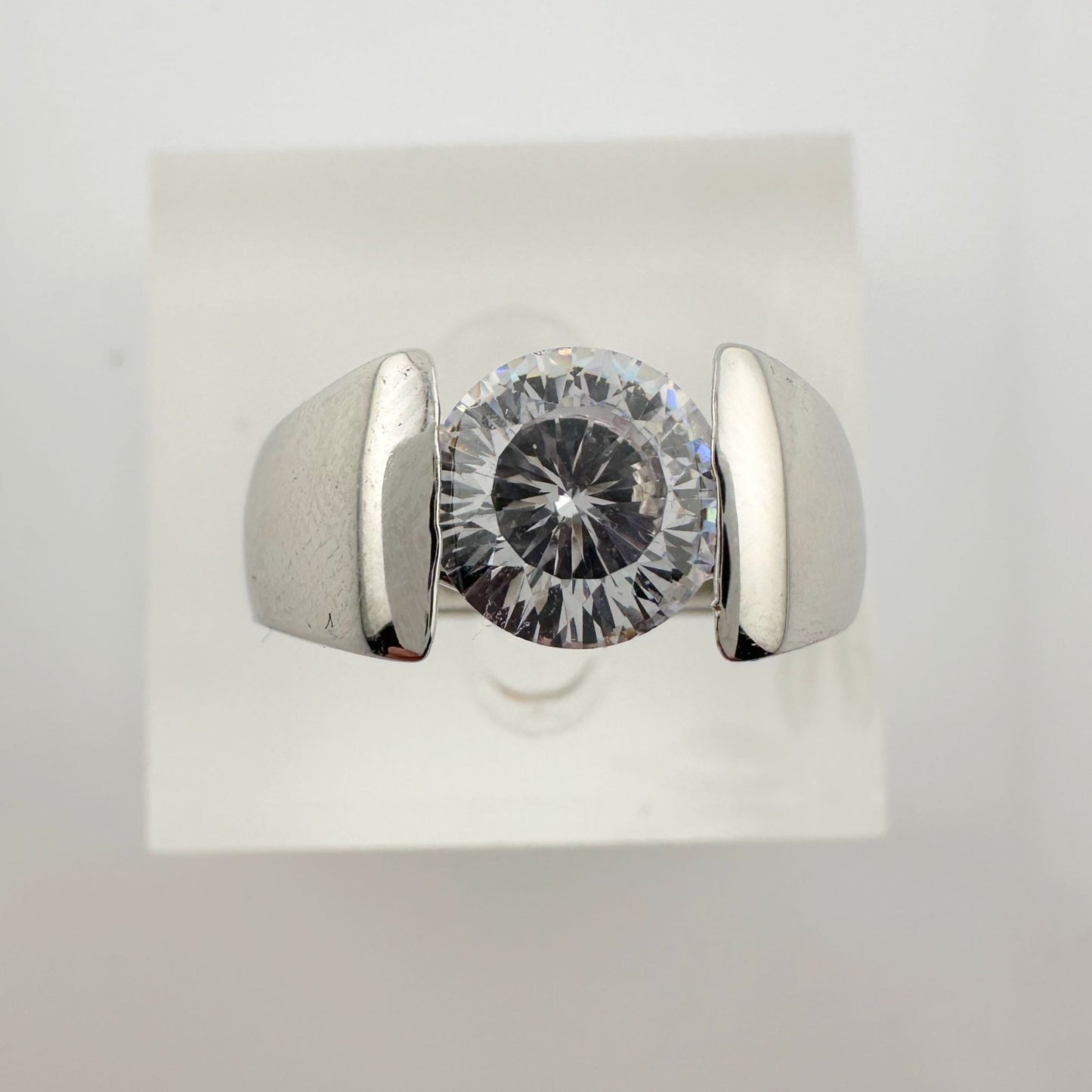 Shimmering and Beautiful 2.00 Carat DiamondLite Solitaire Ring  - Sterling Size 6.5