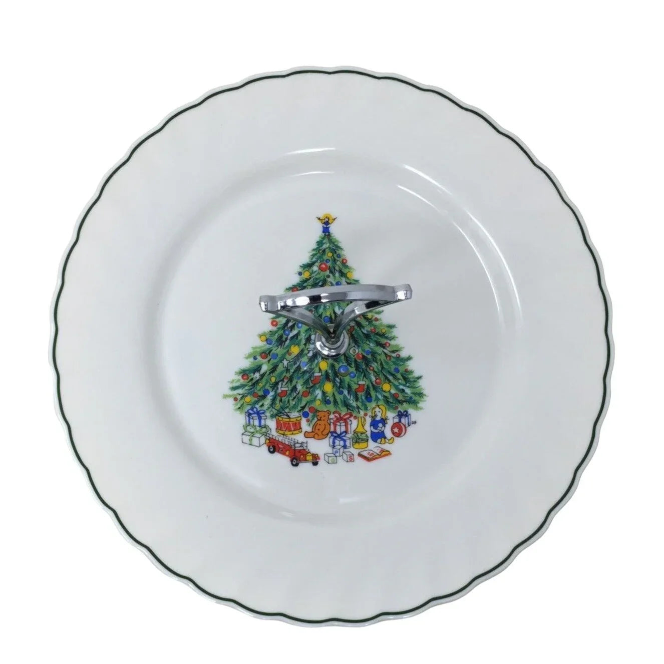 Salem China NOEL Serving Tray with Metal Handle The Salem China Company  A+ Stuff
