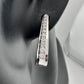 Stunning 1/2 Carat Natural Diamond Hoop Earrings - Sterling Silver