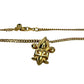 Vintage Givenchy Gold Plated Fleur-De-Lis Pendant Necklace - 15"