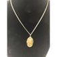 Vintage Gold Toned Catholic Saint Christopher Necklace