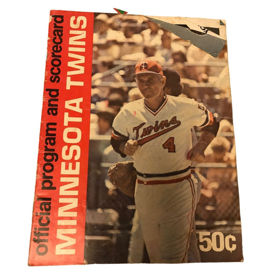 Vintage Official Program and Scorecard Minnesota Twins