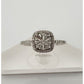 Eye-catching  1/4 Carat Natural Diamond Ring Illusion Set in Sterling Silver - Size 7 -  Beautiful!