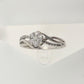 1/4 Carat Natural Diamond Small Bloom Flower Cluster Promise Ring Size 7.25