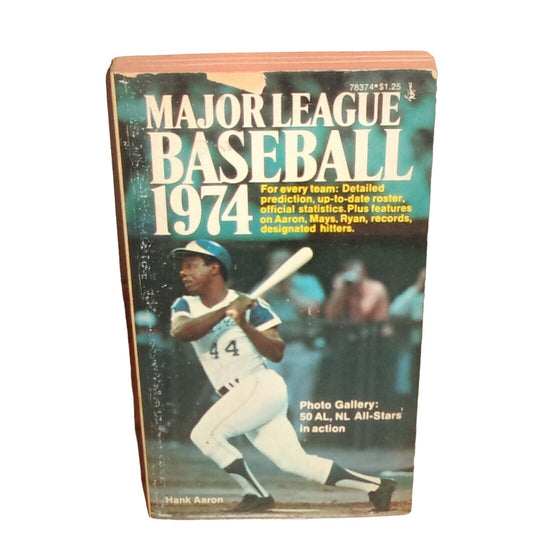 Major League Baseball 1974 Book by Hank Aaron