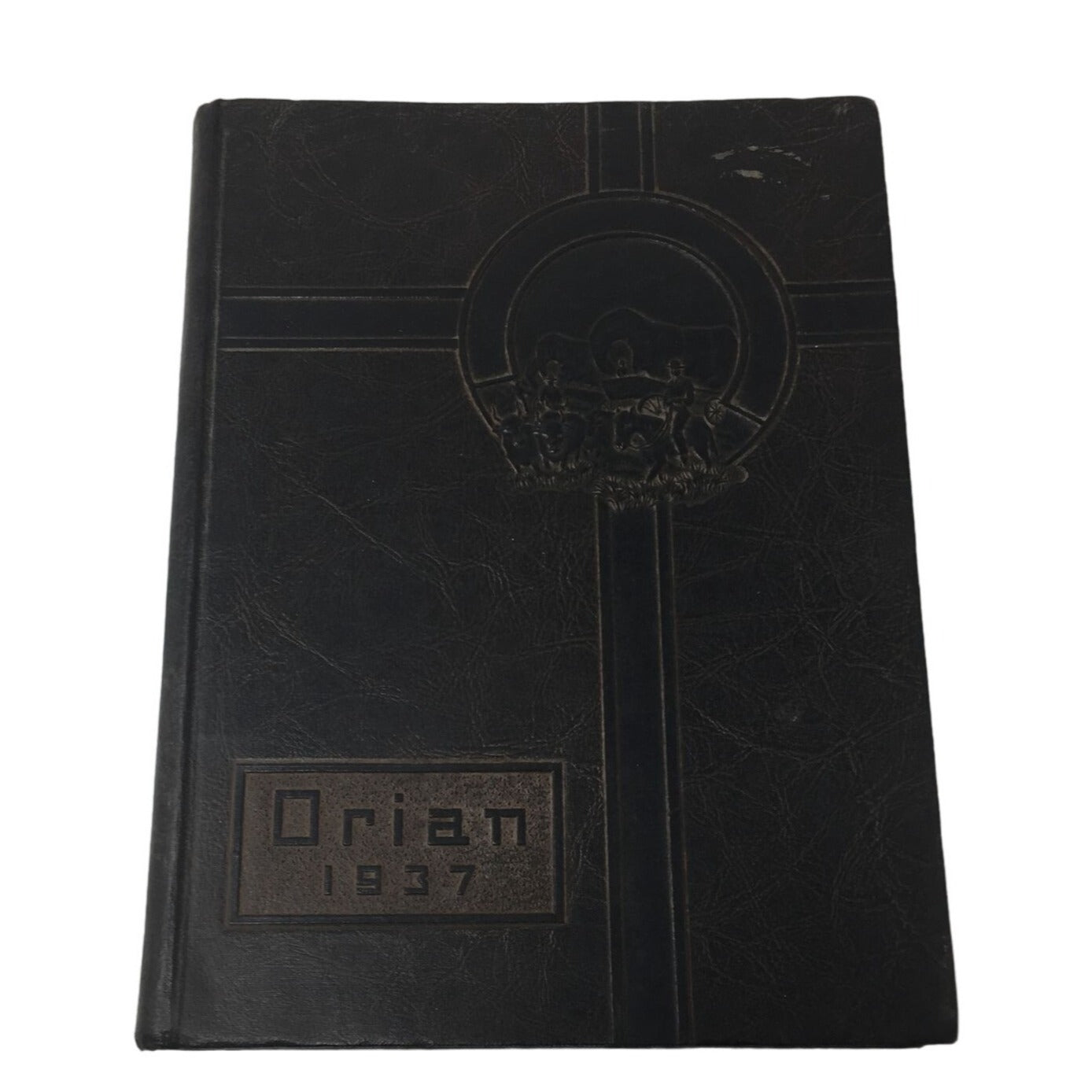 Vintage Orian 1937 Highschool Hardcover Yearbook 19th Volume