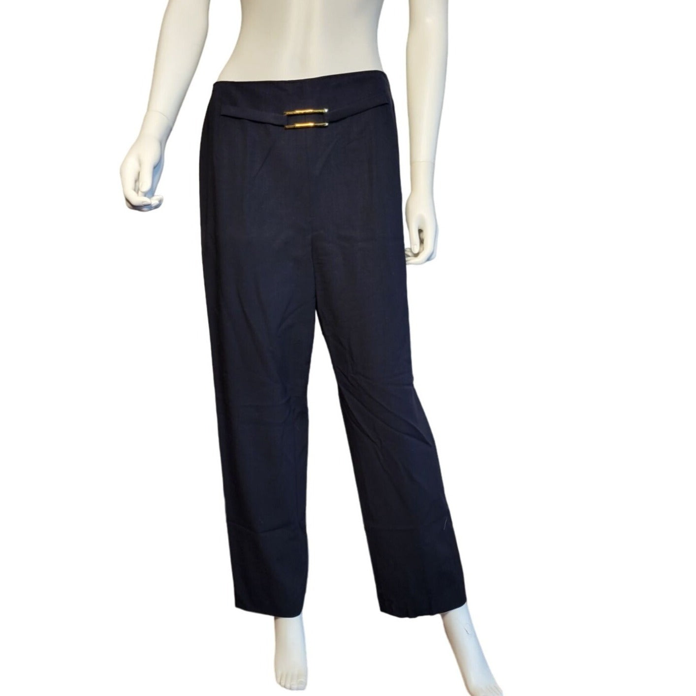 Womens Carlisle Size 8 Navy Blue Pants with Pockets