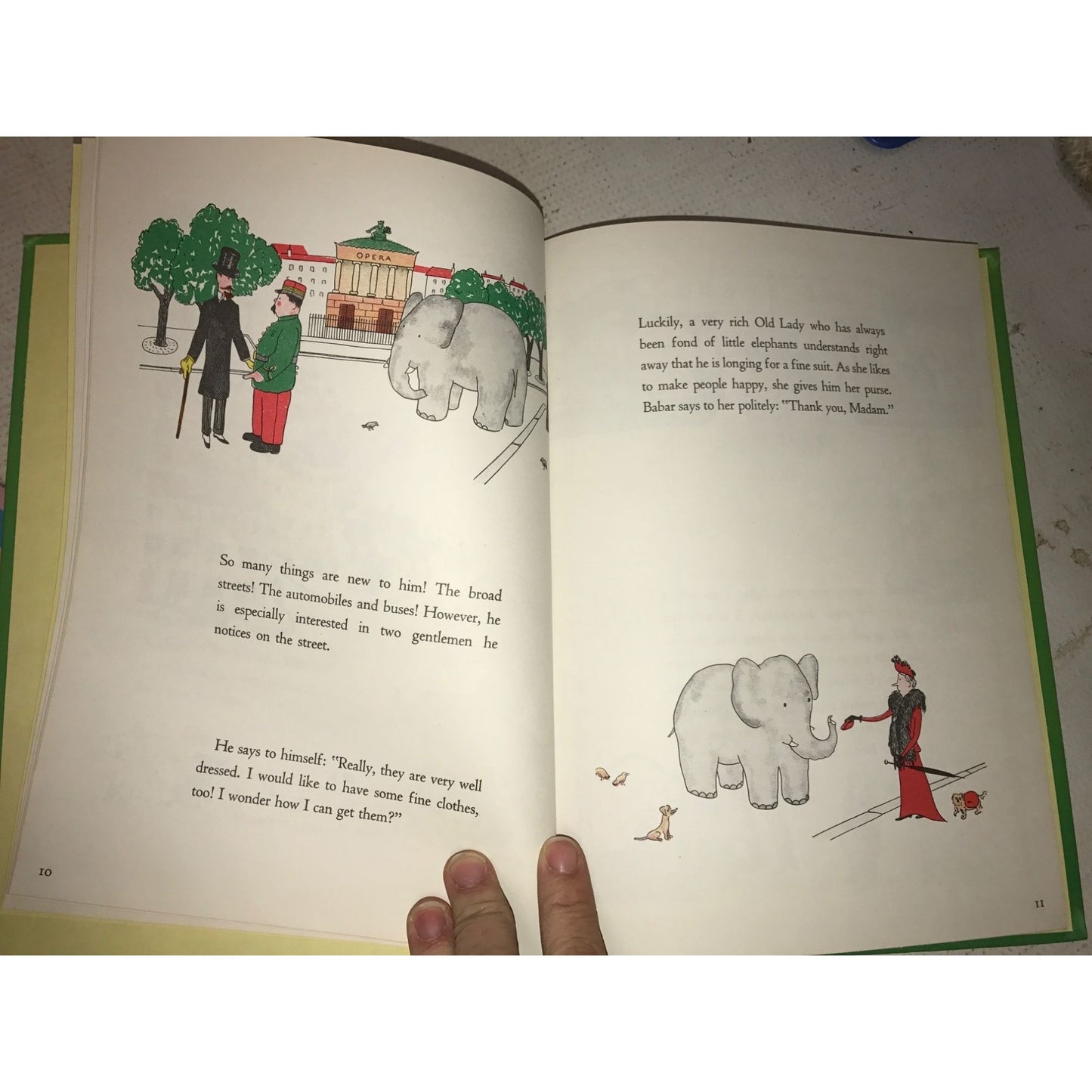 The Story Of Babar The Little Elephant By Jean De Brunhoff Hardcover book