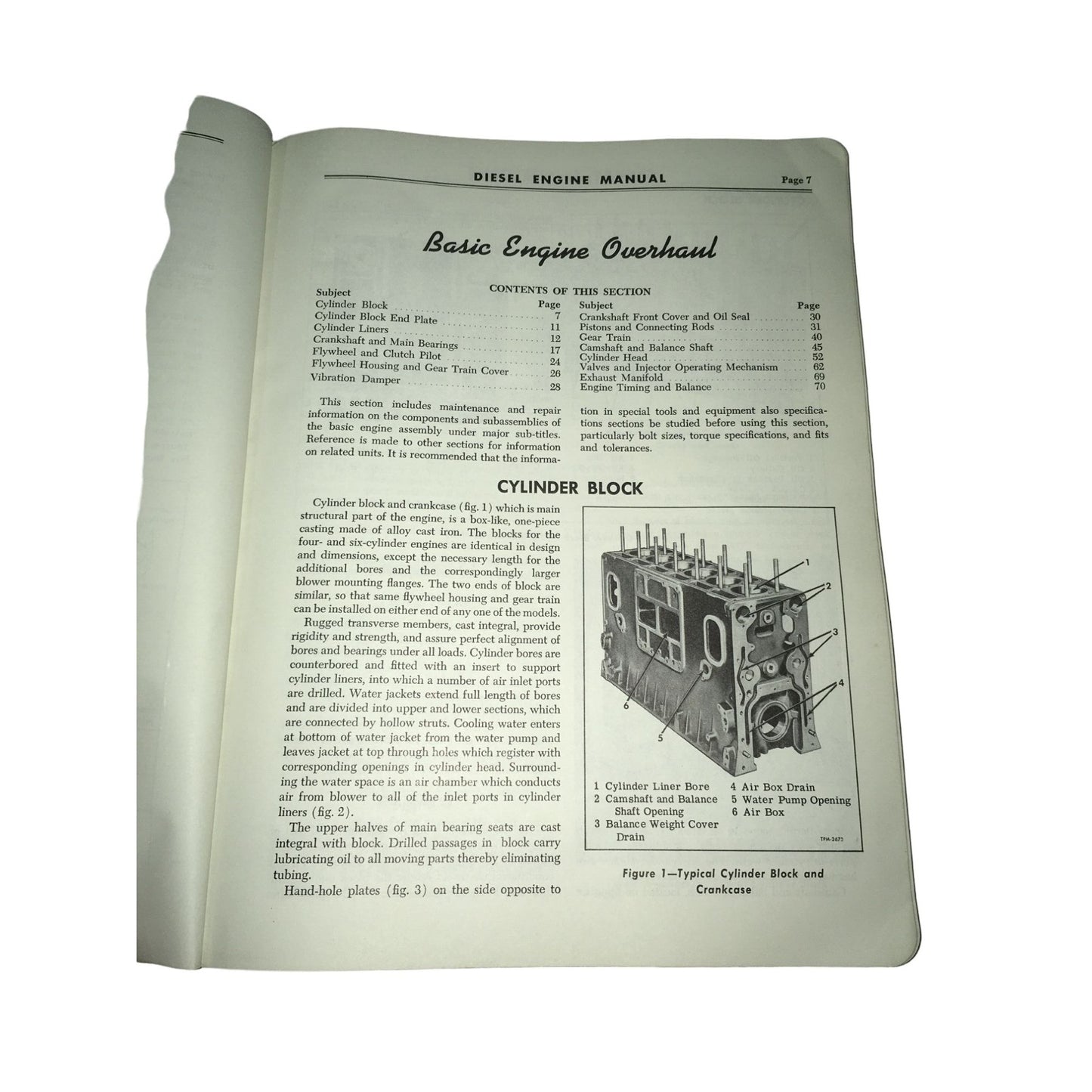 Vintage Diesel Engine Maintenance Manual Book