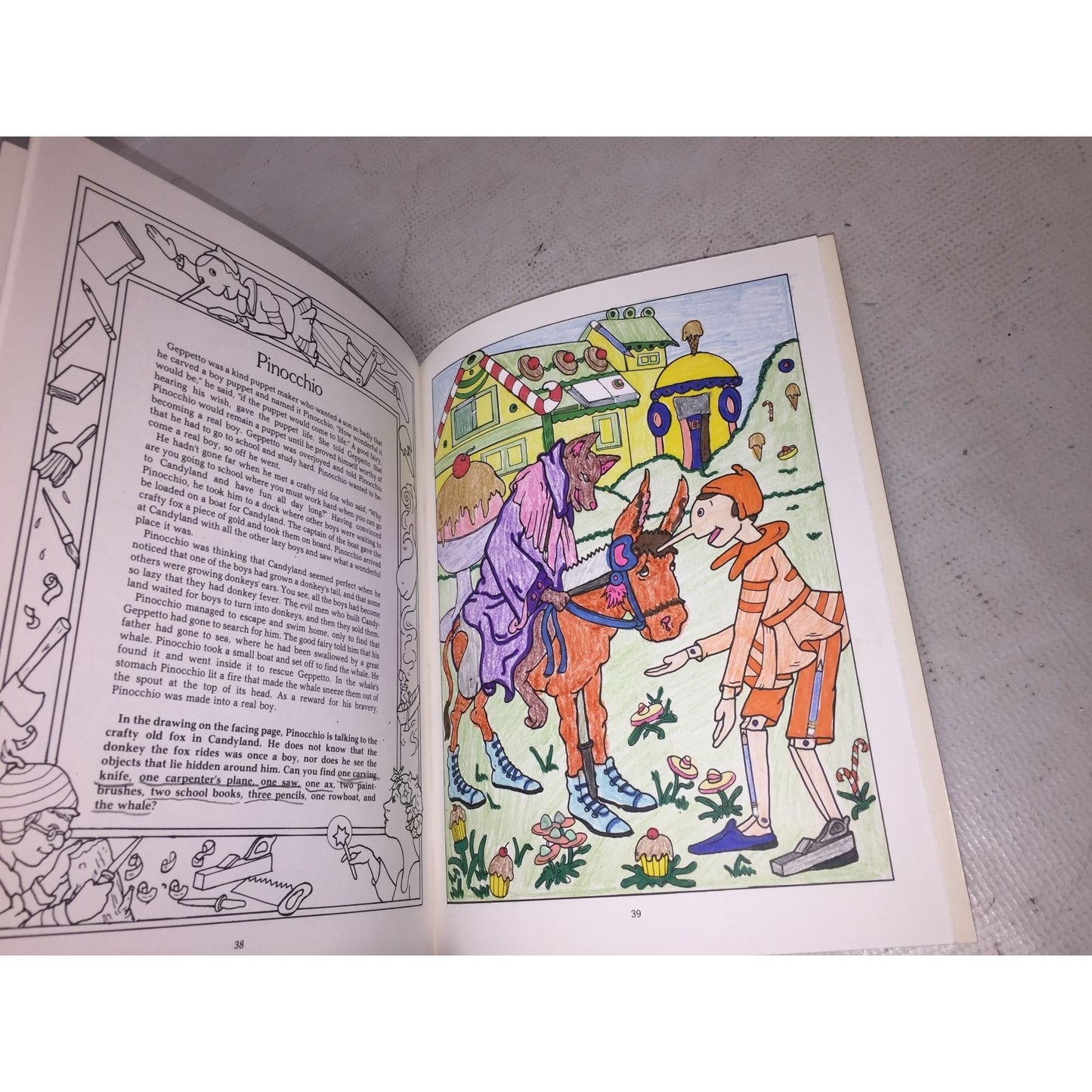 Fairy Tale Hidden Picture Coloring Book by Anna Pomaska Dover Coloring Book