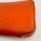 Hermès Silk in Epsom Orange Leather Long Zip Around Wallet