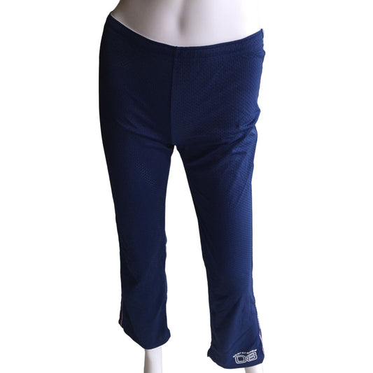 Abercrombie Girls Navy Blue/ White Athletic Pants Size Large New with Tags