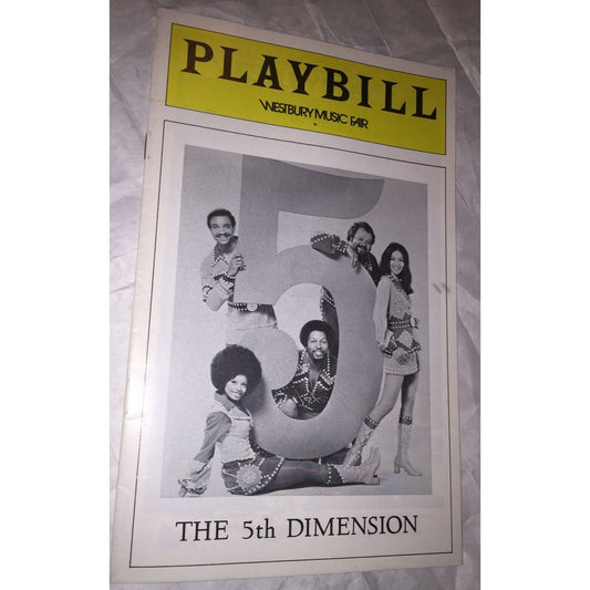 Playbill Westbury Music Fair The 5th Dimension Vintage Paperback