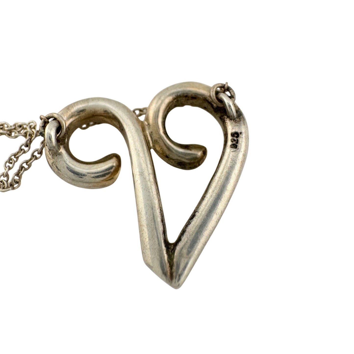 Tiffany & Co Paloma Picasso Aries Zodiac Symbol Necklace in Sterling Silver