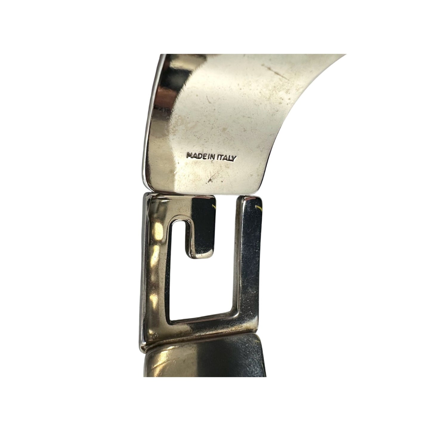 Gucci G-Logo Hinged Cuff Bracelet - Burgundy Patent Leather Band