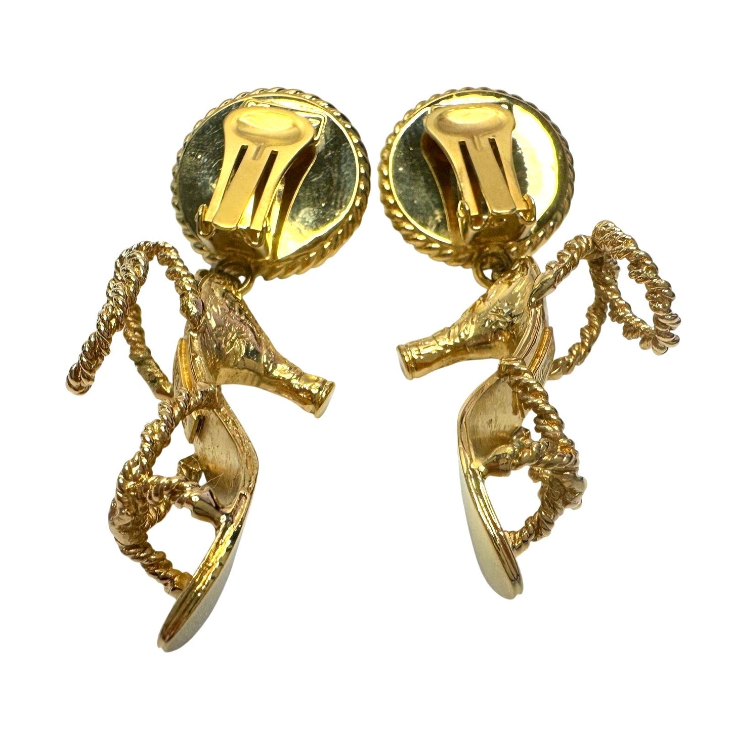 Salvatore Ferragamo High Heel Shoes Dangle Statement Earrings Salvatore Ferragamo  A+ Stuff Vintage Luxury Earrings