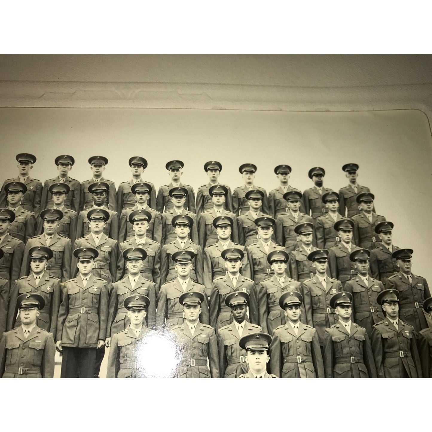 USMC Marine Corp Parris Island Platoon 722 Black/White Photo in portfolio holder