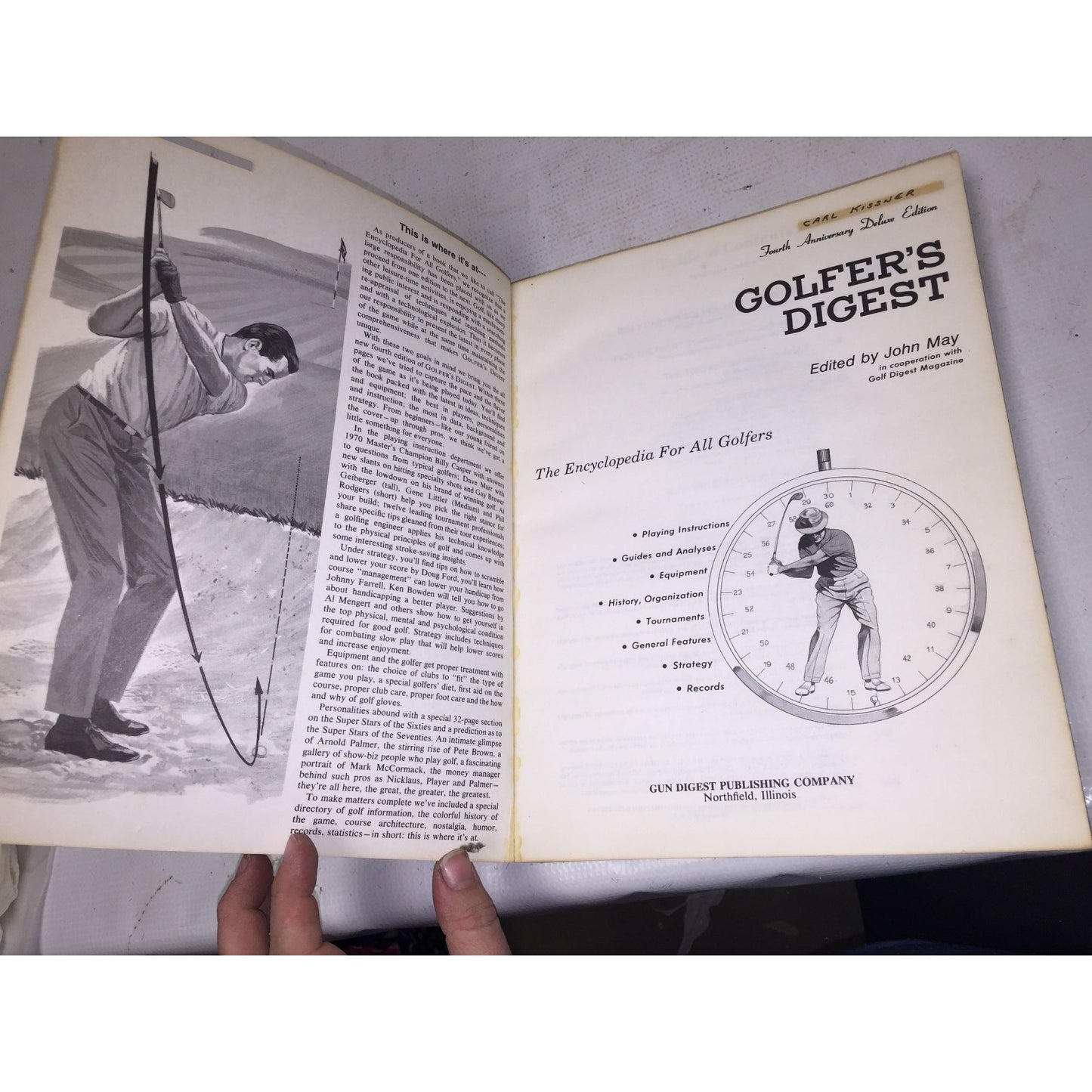 Vintage Golfer's Digest Magazine Book by John May